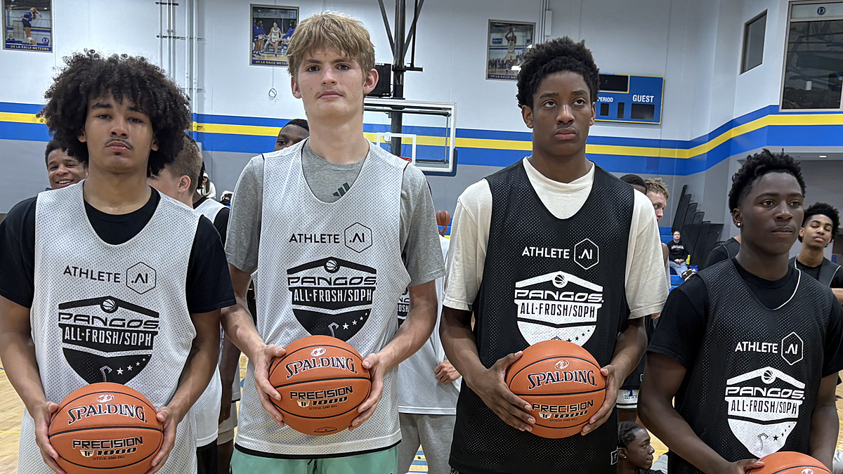 The Pangos Fr/So All-Midwest Camp is known for hard-nosed play and defense was the calling card for co-MOPs Trey Hillerich (inner L) and Landon Lampley (Inner R).

<a href="/RonMFlores/">Ronnie Flores</a> has camp rundown, as top all-star game goes to Sudden Death OT!

🔗 tinyurl.com/rpsp7c22