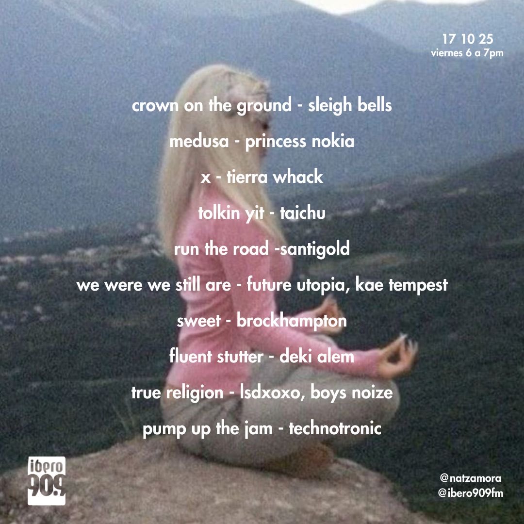 tracklist del último programa. nos escuchamos el próximo viernes a las 6pm 💋.