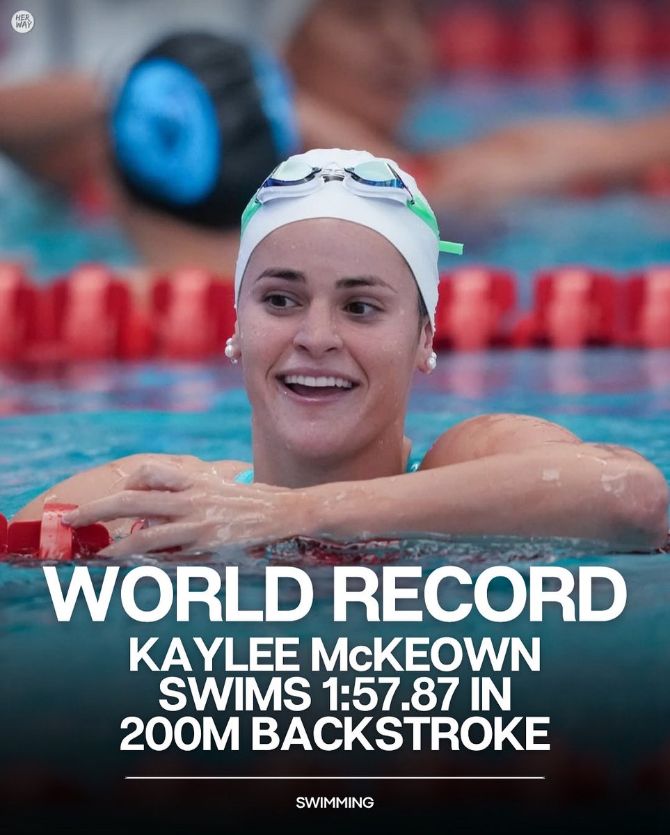 SWIM:
24hrs after seeing archrival Regan Smith equal the 100m Backstroke World Record, Aussie superstar Kaylee McKeown has responded by breaking the 200m World Record at the final of World Cup 2 in the US, in a time of 1:57.87
📸 World Aquatics.