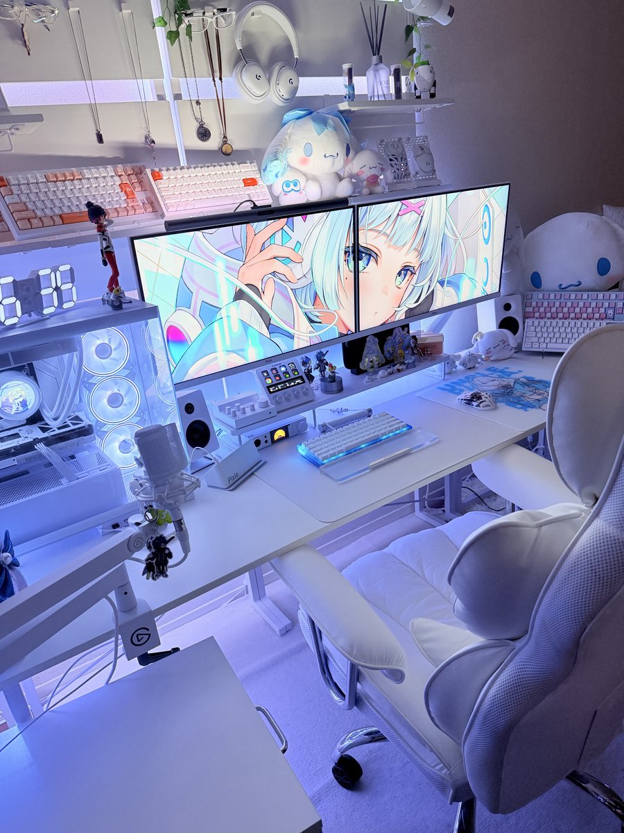 3_hyokkori's tweet image. 雨でひんやりする朝☔️
おはようございます☀
#desksetup #pixio #stormpc #Rabbit0