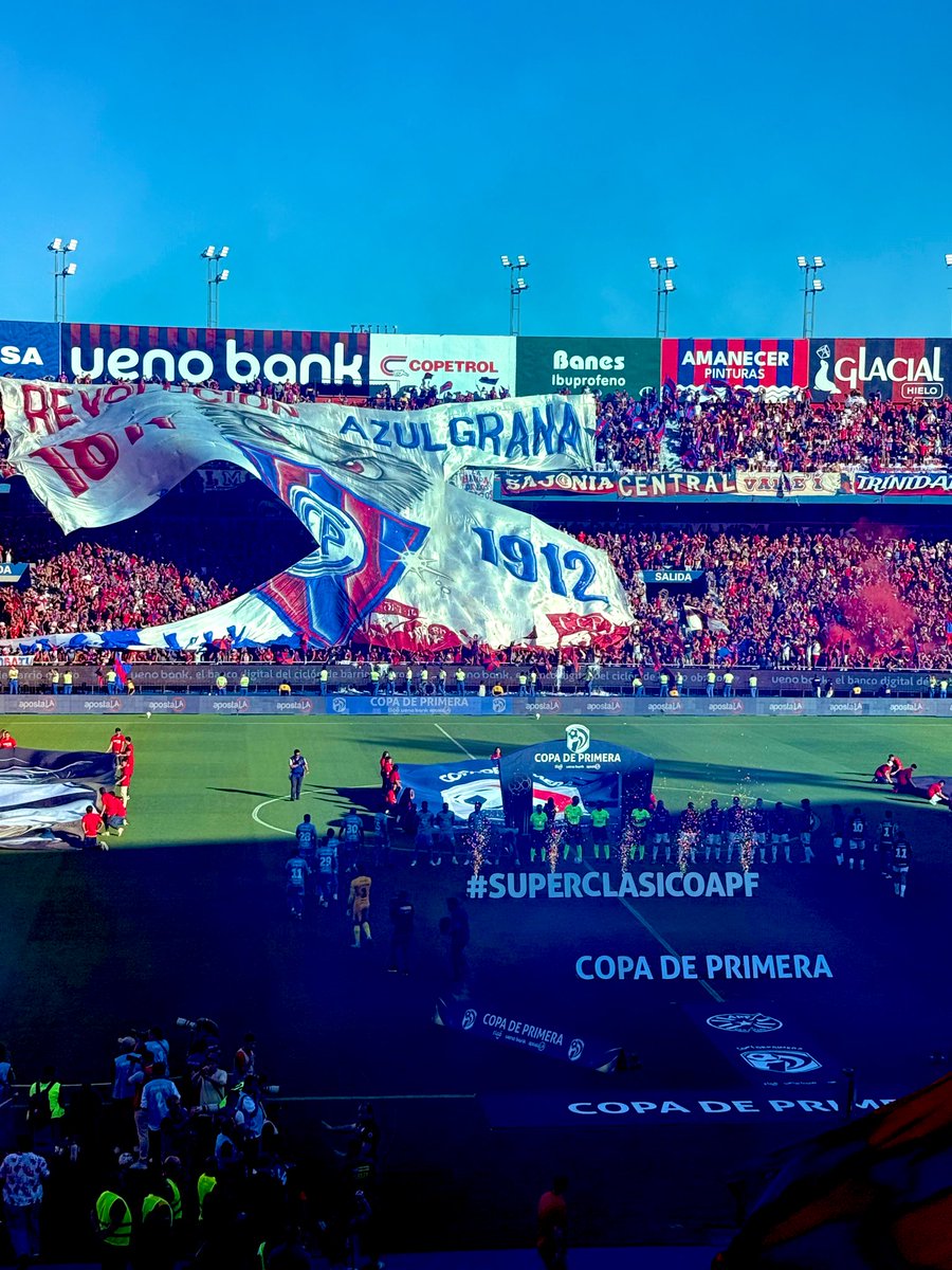 Nuestro primer clásico 💙❤️ No fue el resultado que queríamos, pero la pasión azulgrana se siente igual de fuerte.

#CerroPorteño #ElCiclón #ClásicoDelFútbolParaguayo