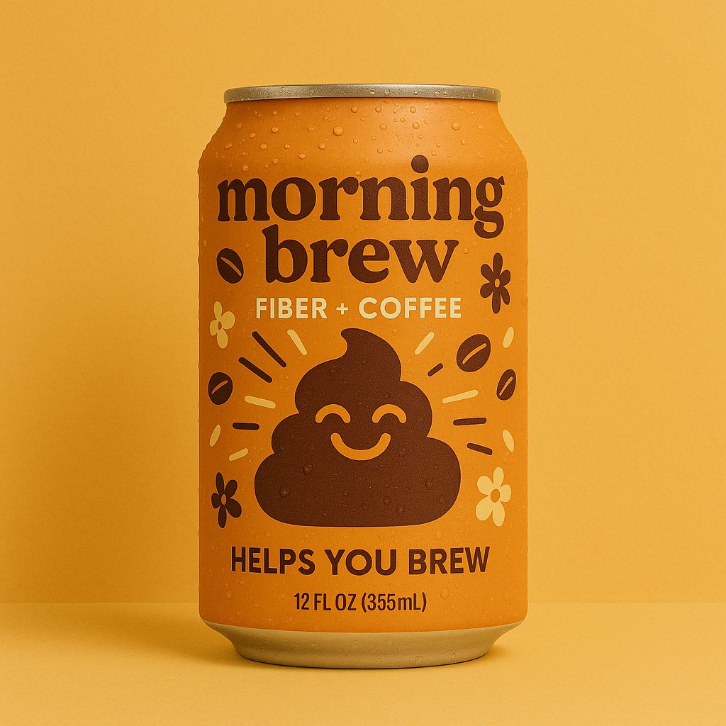 Dylanecommm's tweet image. Since everyones saying &quot;Fiber is the new protein&quot;...

Heres a new brand im launching called morning brew. 

Coffee + fiber and it makes you 💩