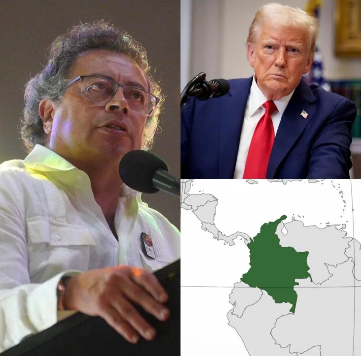 "Señor Trump, jamás Colombia ha sido grosera con EEUU, pero Ud es grosero e ignorante con Colombia... Yo no soy negociante, pues mucho menos narcotraficante, en mi corazón no hay codicias." <a href="/petrogustavo/">Gustavo Petro</a>