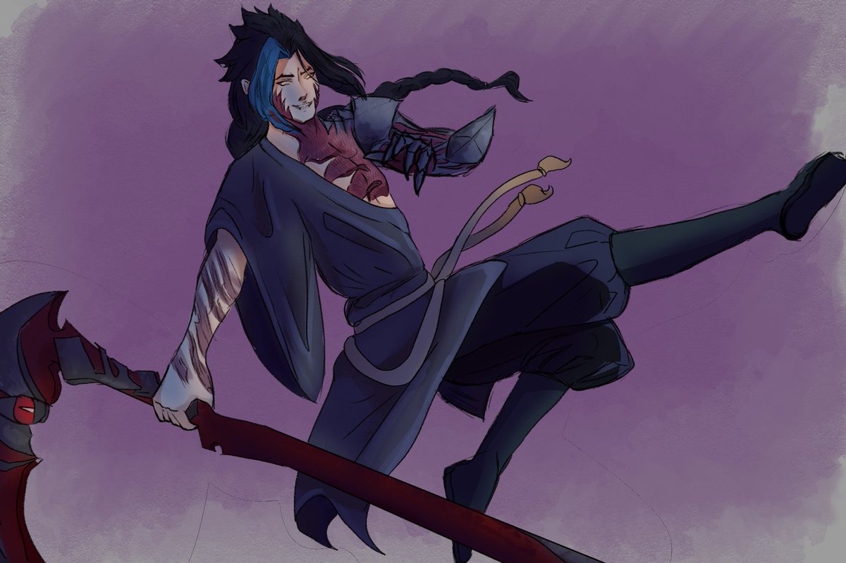 SokaiKayn's tweet image. #kayntober2025 DAY 18 & 19 - LOR and heartsteel
so for lor i wanted a dynamic pose but ran out of time because i had to finish the first and do the second since it's almost 3 am i wanted to project my sleepiness to Kayn.
#kayn