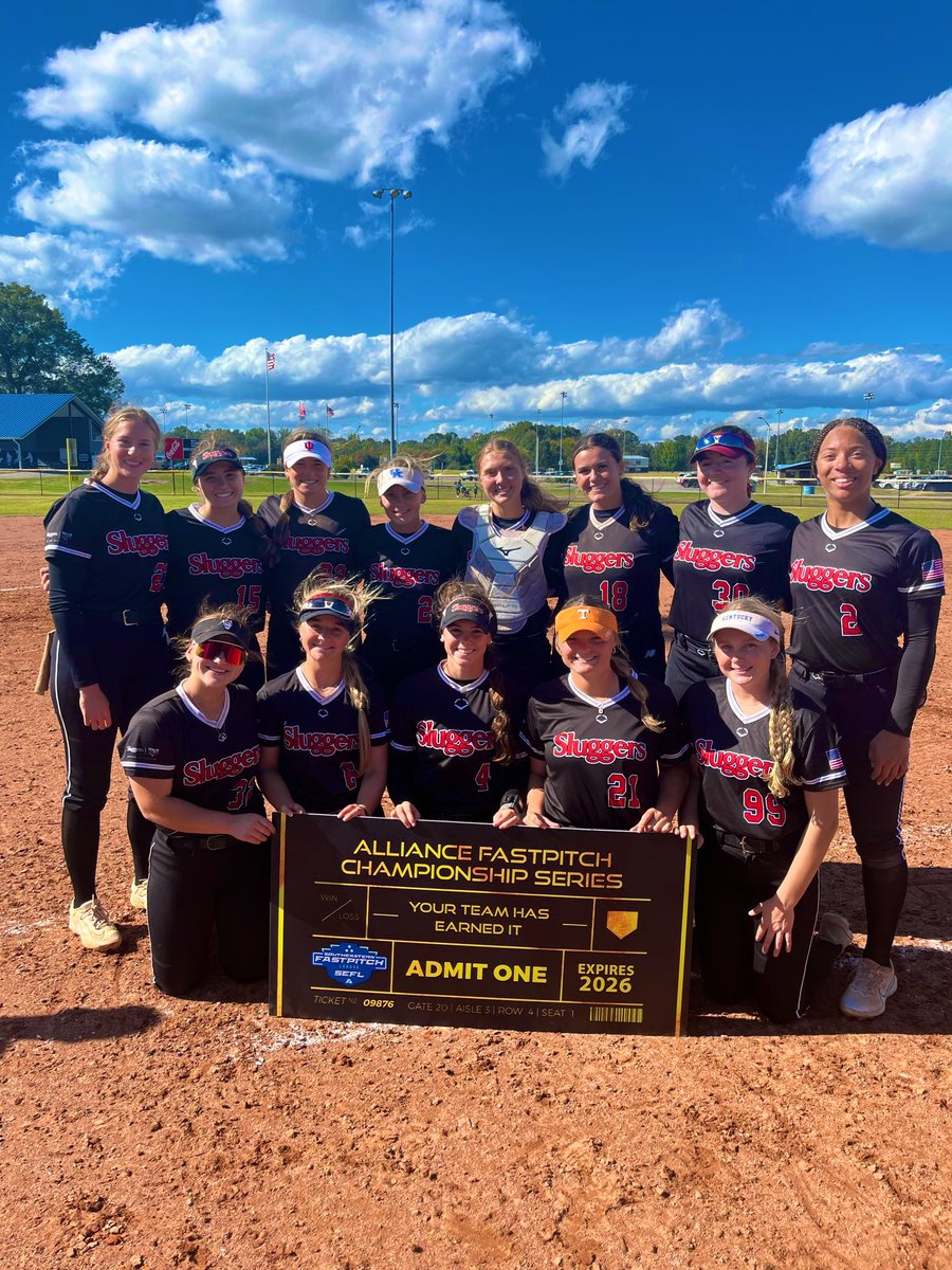 Ticket Punched for AFCS Nationals! Love these girls!! <a href="/thealliancefp/">The Alliance Fastpitch</a> <a href="/LeagueFastpitch/">Southeastern Fastpitch League</a>