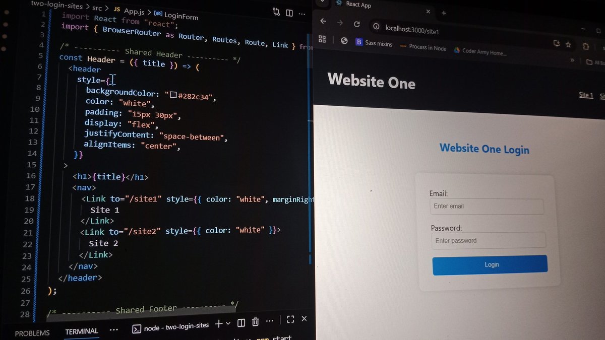 Zx_miss_lassie_'s tweet image. Day 54 to 57/100 of #100DaysOfCode in sigma8.0 batch by
@ApnacollegeX @AmanDhattarwal sir, @ShradhaKhapra_ mam.
🎯 I had finished my college task using (react.js)
✅Two-sites-login
✅ student enrollment
✅portfolio website
✅Hospital website
#practice
#reactjs