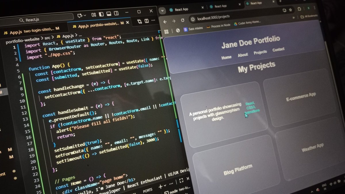 Zx_miss_lassie_'s tweet image. Day 54 to 57/100 of #100DaysOfCode in sigma8.0 batch by
@ApnacollegeX @AmanDhattarwal sir, @ShradhaKhapra_ mam.
🎯 I had finished my college task using (react.js)
✅Two-sites-login
✅ student enrollment
✅portfolio website
✅Hospital website
#practice
#reactjs