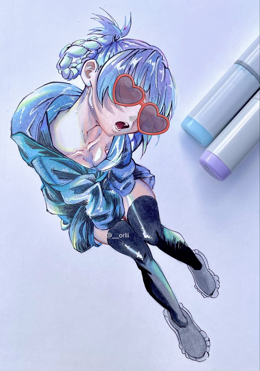 __orlii's tweet image. おめめ失敗してるので…😖🕶️
#よふかしのうた #七草ナズナ