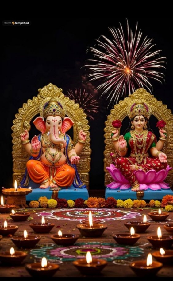 नव दिप जले नव फूल खिले, नित नई बहार मिल
दिपावली के पावन अवसर पर आपको माँ लक्ष्म
     श्री गणेश जी का प्यार और आशीर्वाद मिले*

आपको मेरी ओर से दिपावली की हार्दिक शुभकामनाएँ🪔🪔🪔🎇🎇🎇
#ॐ_गं_गणपतये_नमो_नमः🌼🌼🚩
#जय_मां_धनलक्ष्मी 🌼🙏🚩
#शुभ_दीपावली🪔🪔🪔