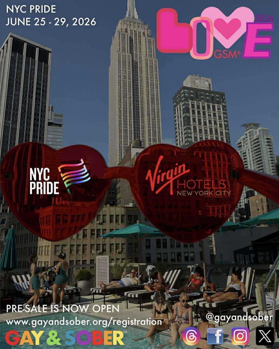 If you’re looking for fun in sobriety, you should join us for the Gay and Sober Conference next June in NYC during Pride Weekend!

I’ll be there and so should you! 
Roof top pool party on Friday night (and then the after dark fun begins!)