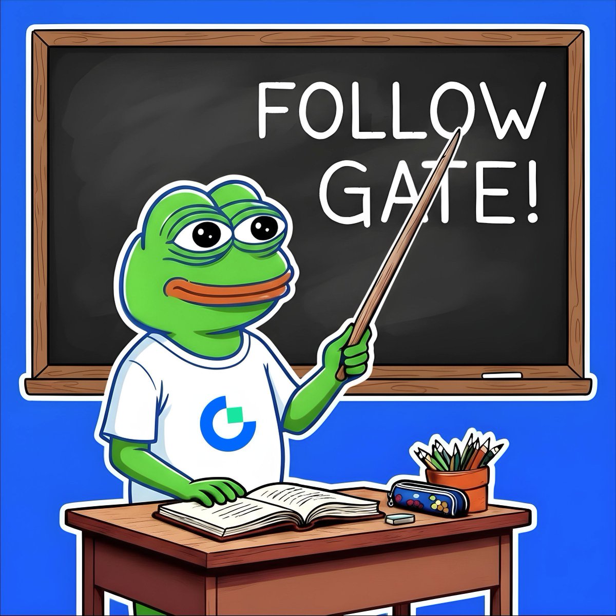 Gate's tweet image. Class rule #1: FOLLOW GATE or you're out 😄