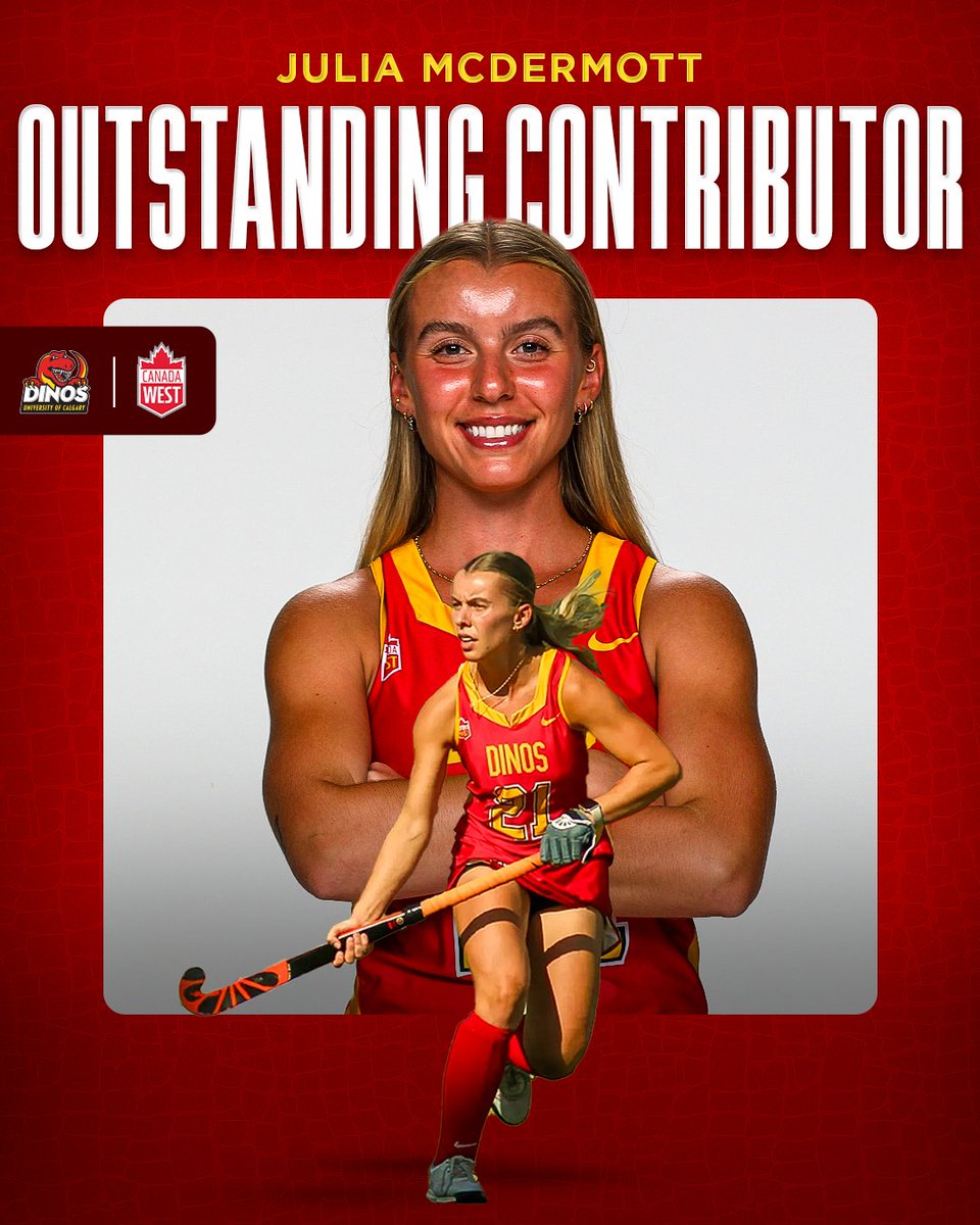 Congrats, Julia!

The 2025 winner of the Canada West Outstanding Contributor Award, she is now the conference’s nominee for the Gail Wilson Award.

The award recognizes outstanding contributions to sport, academics, and community.

#GoDinos