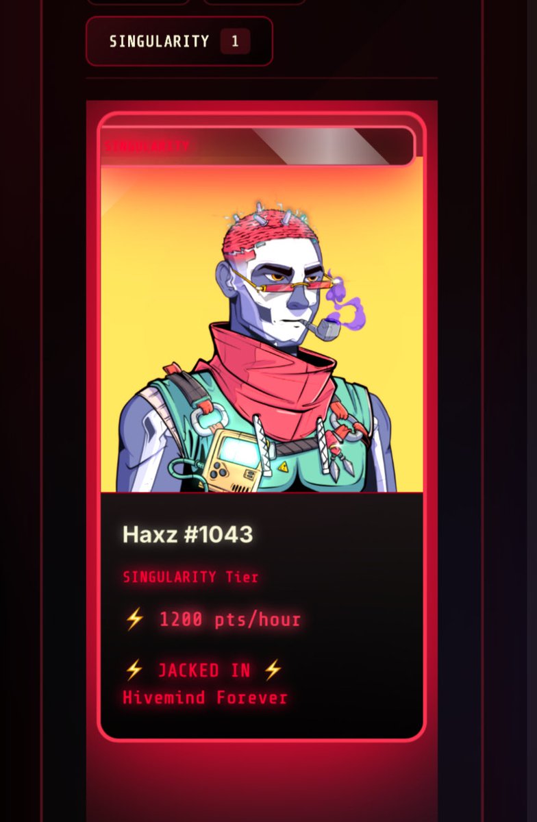 As promised.

Staked this <a href="/Haxz_xyz/">Haxz</a> forever!!!

Collected the points and joined raffles!

Another 69 likes imma sweep the FP!

Let’s gooooo!