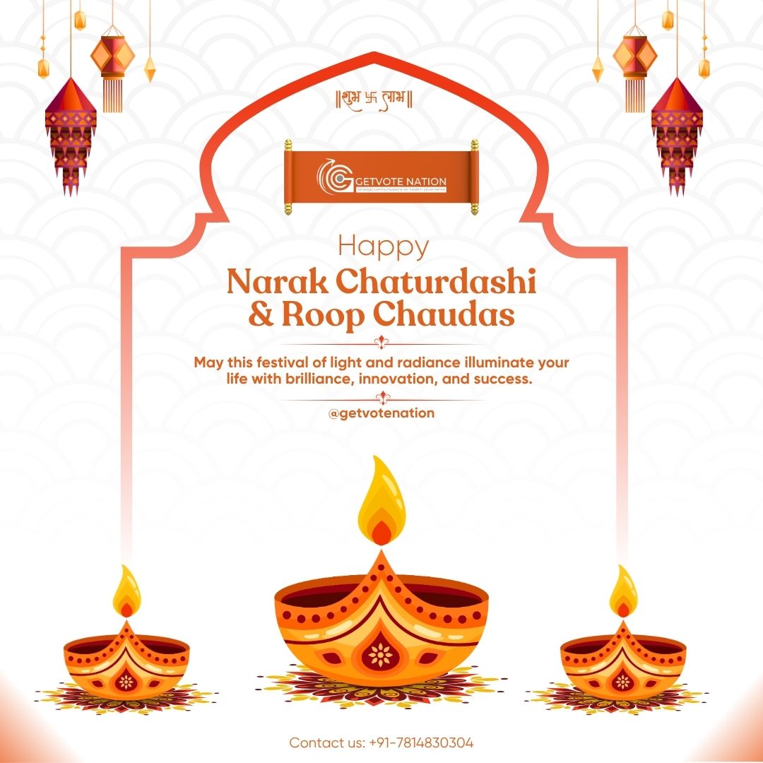 getvotenation's tweet photo. May Your Code Shine as Bright as the Diyas This Roop Chaudas! This Narak Chaturdashi, let’s eliminate digital darkness and illuminate new opportunities together! https://t.co/HxoGrXknGc