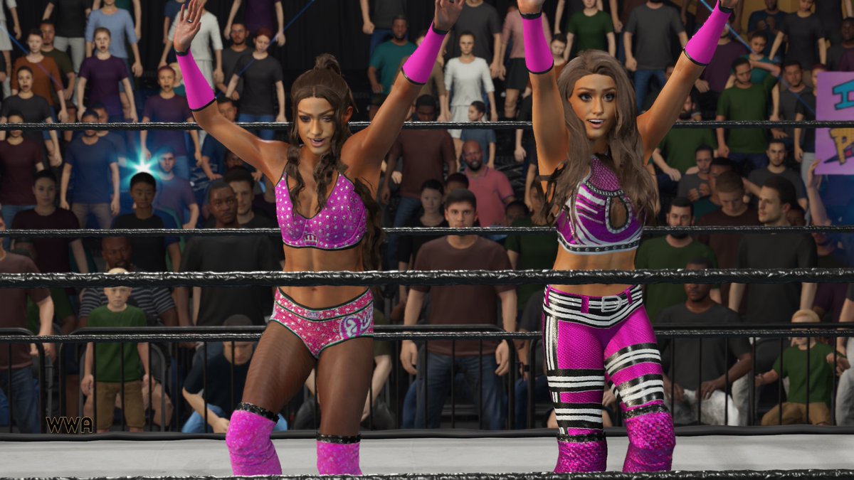 The Faith Twins defeat The Mothers of Destruction (<a href="/HannaFrostCAW/">Hannah Frost</a> &amp; <a href="/SJRaeChirp/">SJ Rae & Rebecca Starr</a>) 

🔽 WATCH LIVE 🔽

twitch.tv/eternalriotwre… 

#WWE2K25