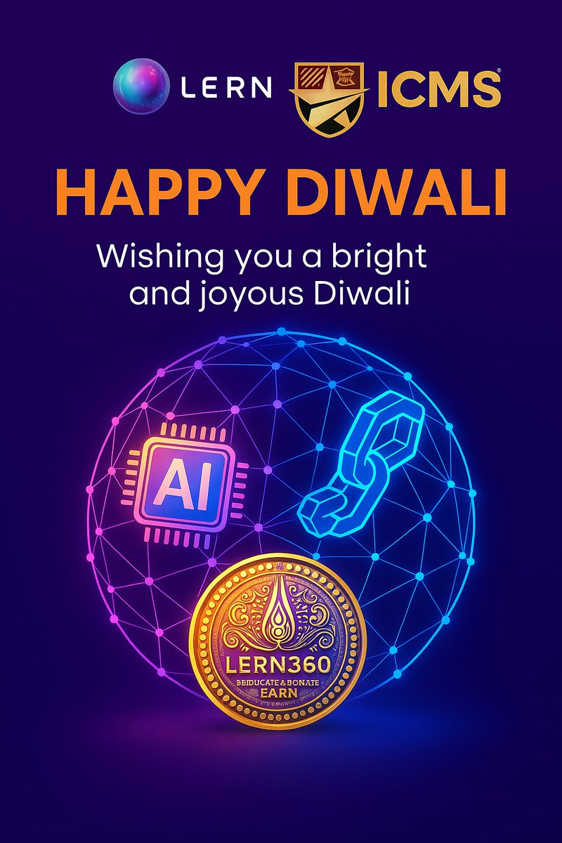 🪔 Happy Diwali from <a href="/lern360/">lern360.ai</a> &amp; @ICMS_Official!

This Diwali, may light guide your learning and innovation shine brighter than ever. ✨
Together, we are building a world where education is borderless, intelligent, and rewarding. 🌍💫

#LERNeverywhere #LERNanywhere #Diwali