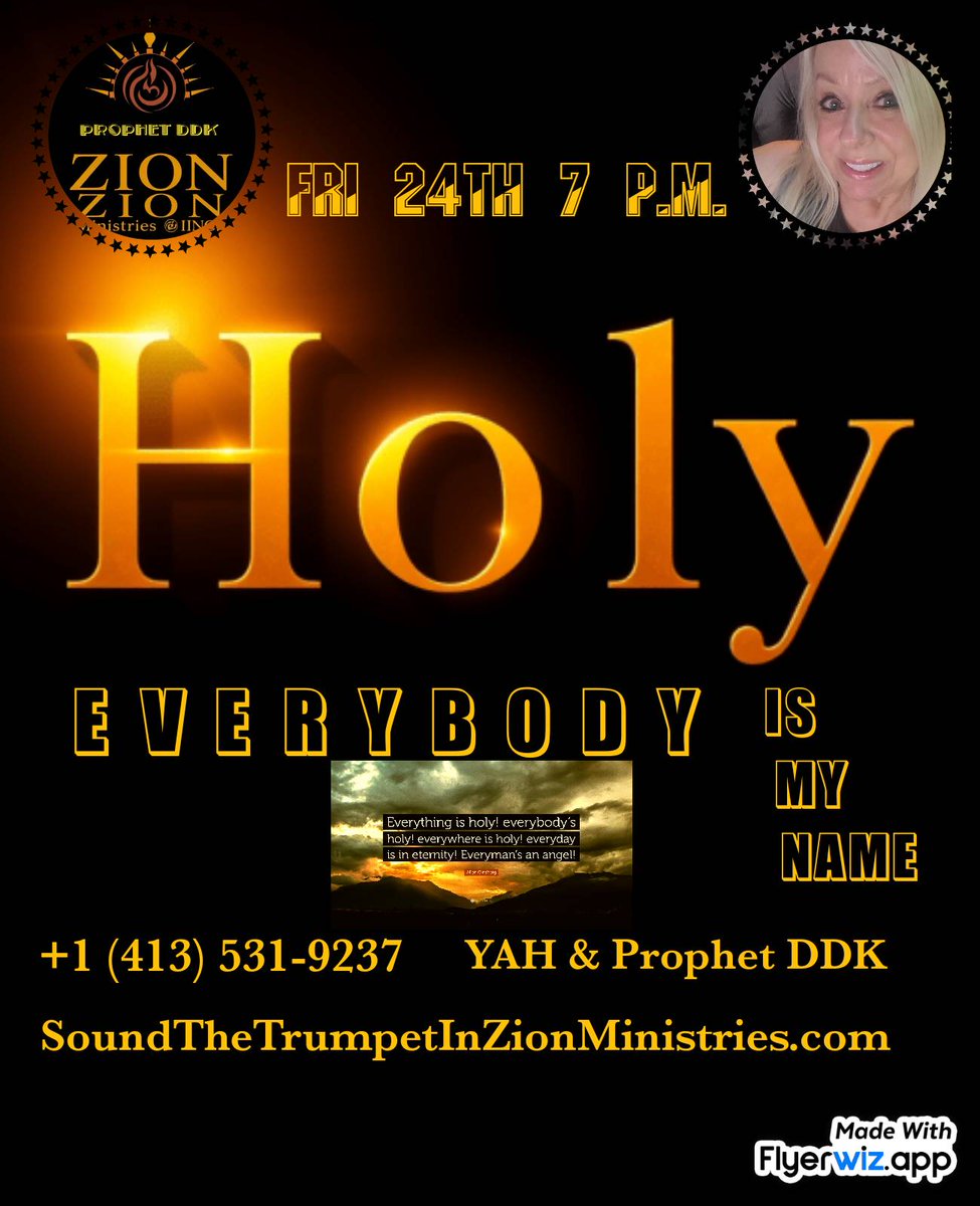 DDKdeborah9999's tweet photo. Fri 24th 7 p.m. I KNOW A NAME
 ( HOLY EVERYBODY ) 
https://t.co/3jqf8ReVAL https://t.co/NCKYyecj9C