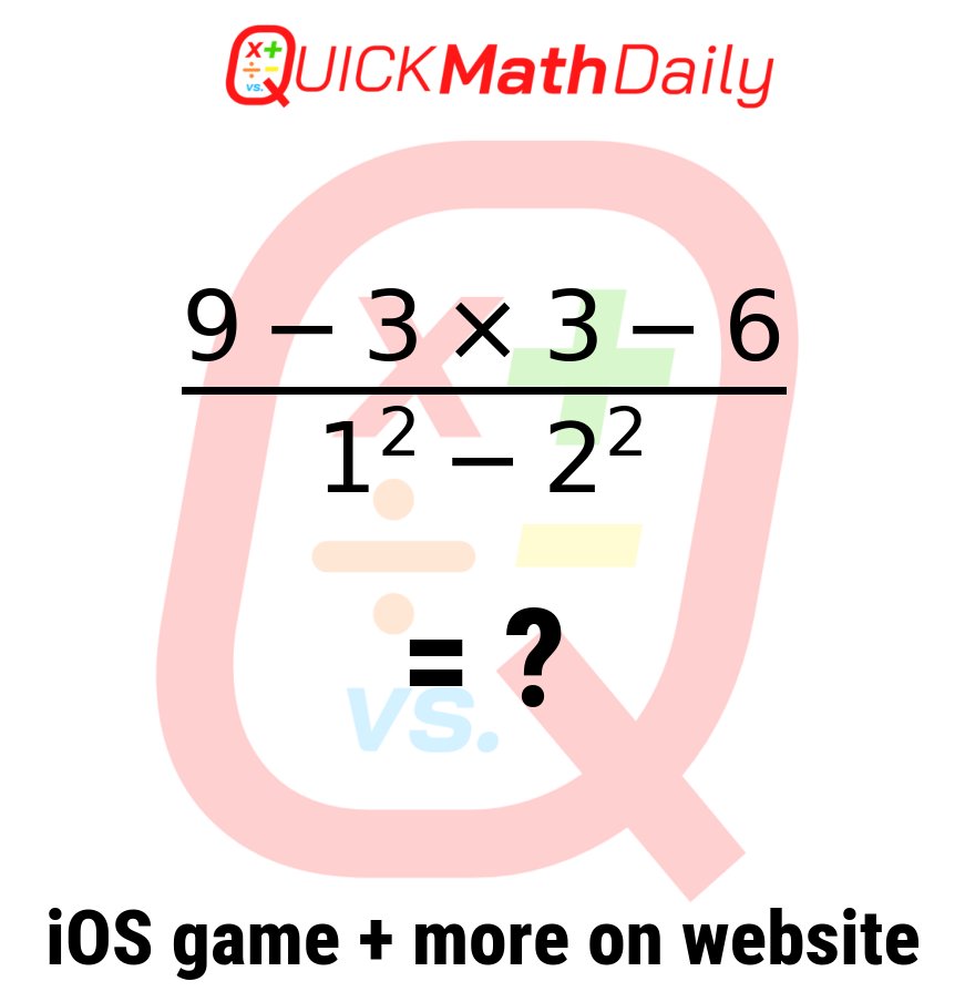 QuickMathDaily's tweet image. 🔢 Genius Challenge: Can You Get This Right w/o a Calculator? 🧠🔥
Prove Your Skills in the Comments!👇