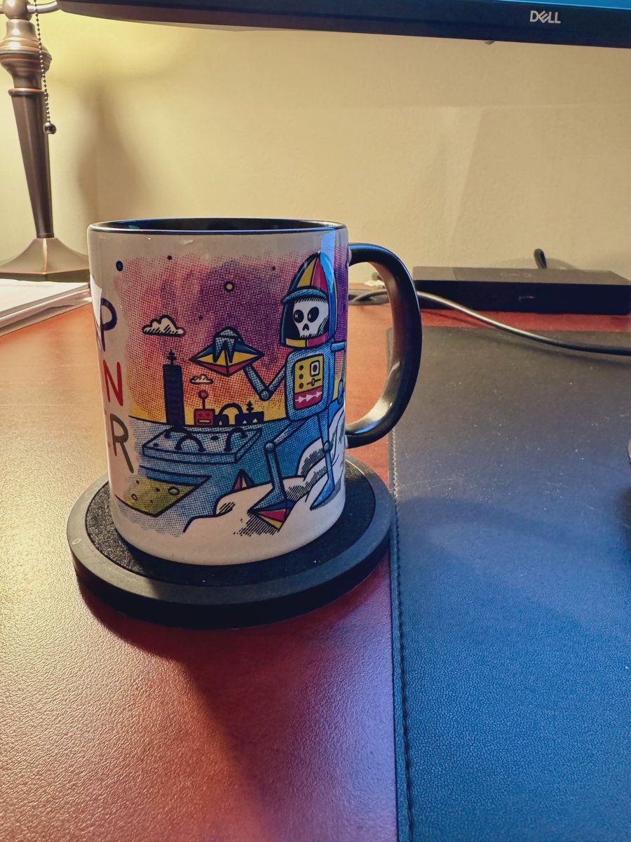 Even when work is a bit all consuming, I get a little smile out of my mug! 😊 <a href="/PopWonderNFT/">Pop Wonder 🪐</a>