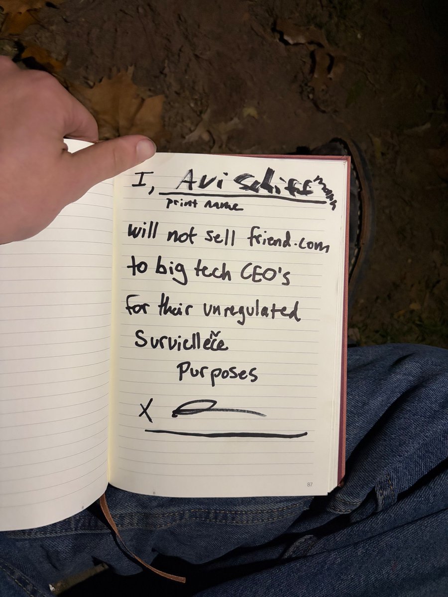 Just sat down in the park with everyone and signed away my rights to be Zucc’s bitch boy