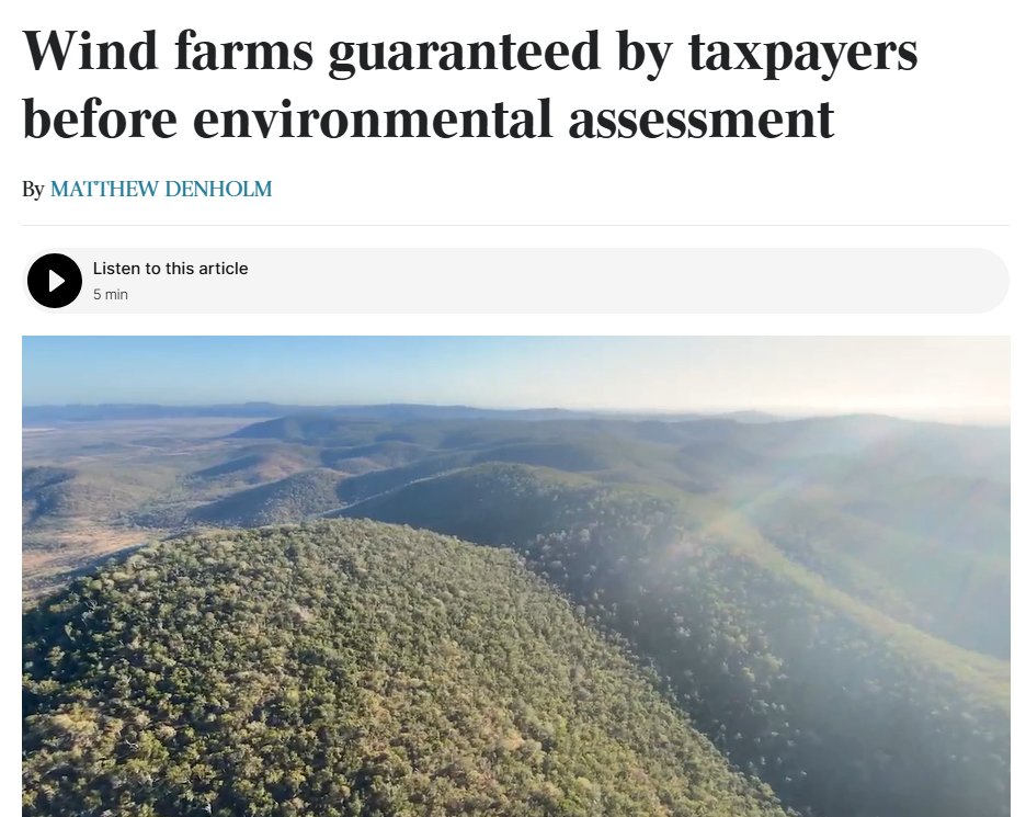 Renewables underwritten by Capacity Investment Scheme before EPBC approval theaustralian.com.au/nation/wind-fa… via <a href="/australian/">The Australian</a> #RenewableEnergy #windfarms #biodiversity #EPBC #auspol #Qld #regionalAustralia