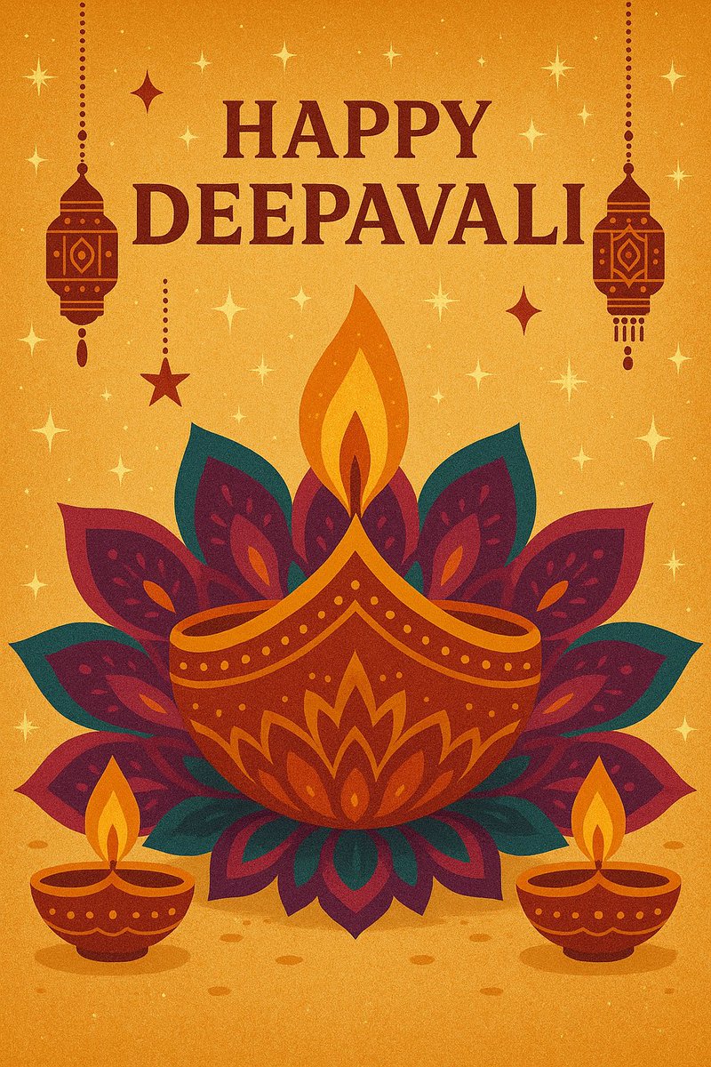Happy Deepavali! இனிய் தீபாவளி நல்வாழ்த்துக்கள்!
May the festival bring joy, good health, and divine blessings to all in your family.   🪔 🚨🎆🧨