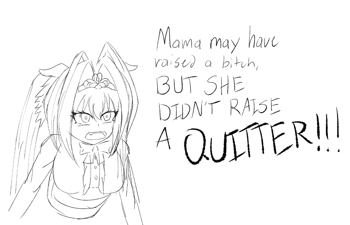 new pen test w/quick sketch inspired by both left 4 dead 2 mods and a random quote from @/BusyDizzyLazy mid vc