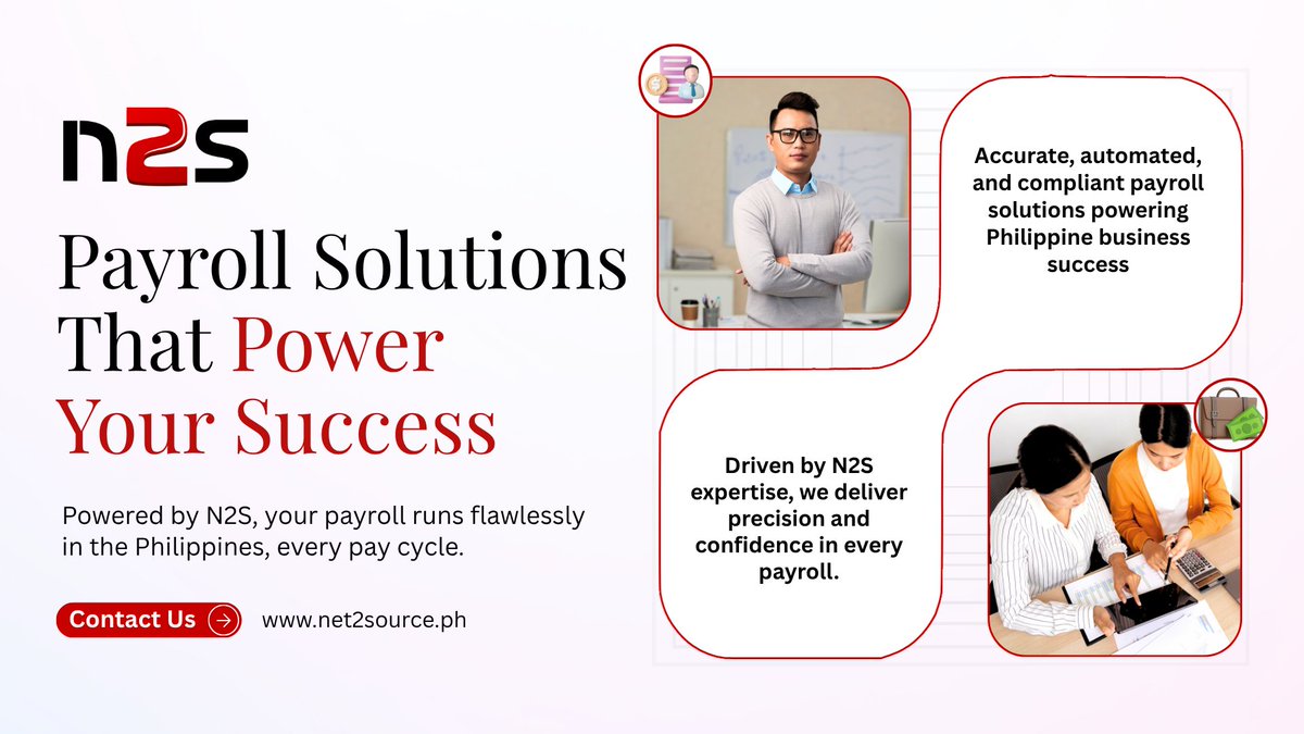 n2s_global's tweet image. Payroll in the Philippines can be complex. Streamlined, compliant solutions reduce errors, boost efficiency, and let you focus on growth &amp;amp; talent development.

#PayrollSolutions #WorkforceManagement #BusinessGrowth #Compliance #Efficiency #TalentDevelopment