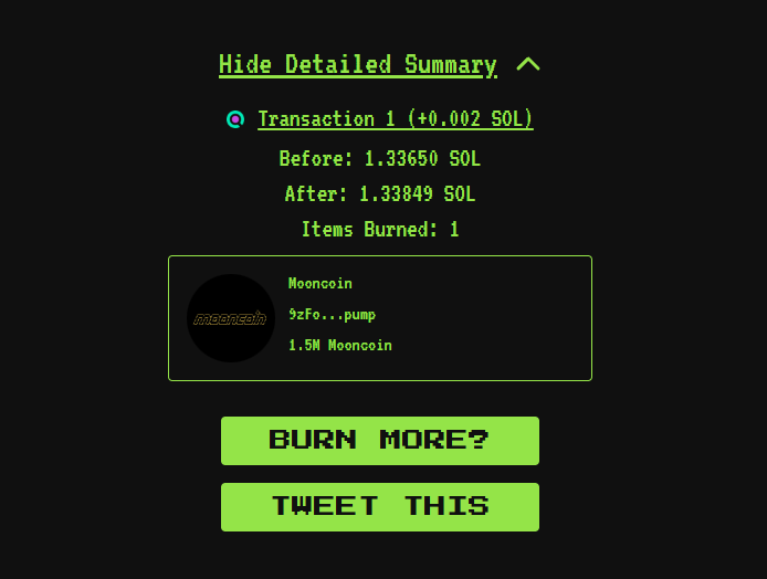 ROCKET BOOSTERS ARE HOT AND BURNING 
SEND $MOONCOIN HIGHER 

9zFoa45zsw8cpQvLrTy8mNpeN4DkVsZYQHmPMCzKpump