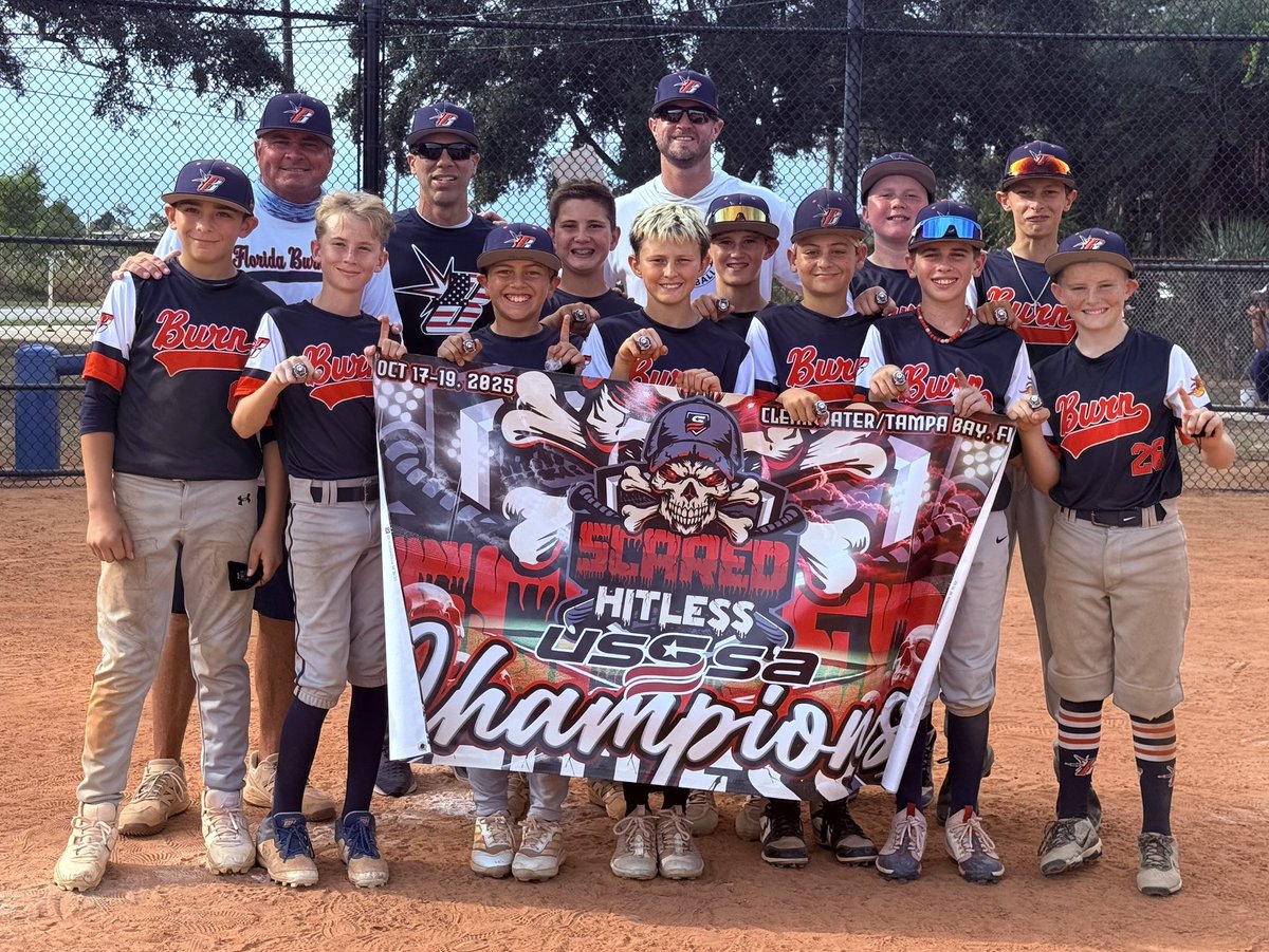 Congratulations to our 12U Kendrick team, champions this weekend of the <a href="/USSSABSBL/">USSSA Baseball</a> Scared Hitless tournament in Clearwater!
