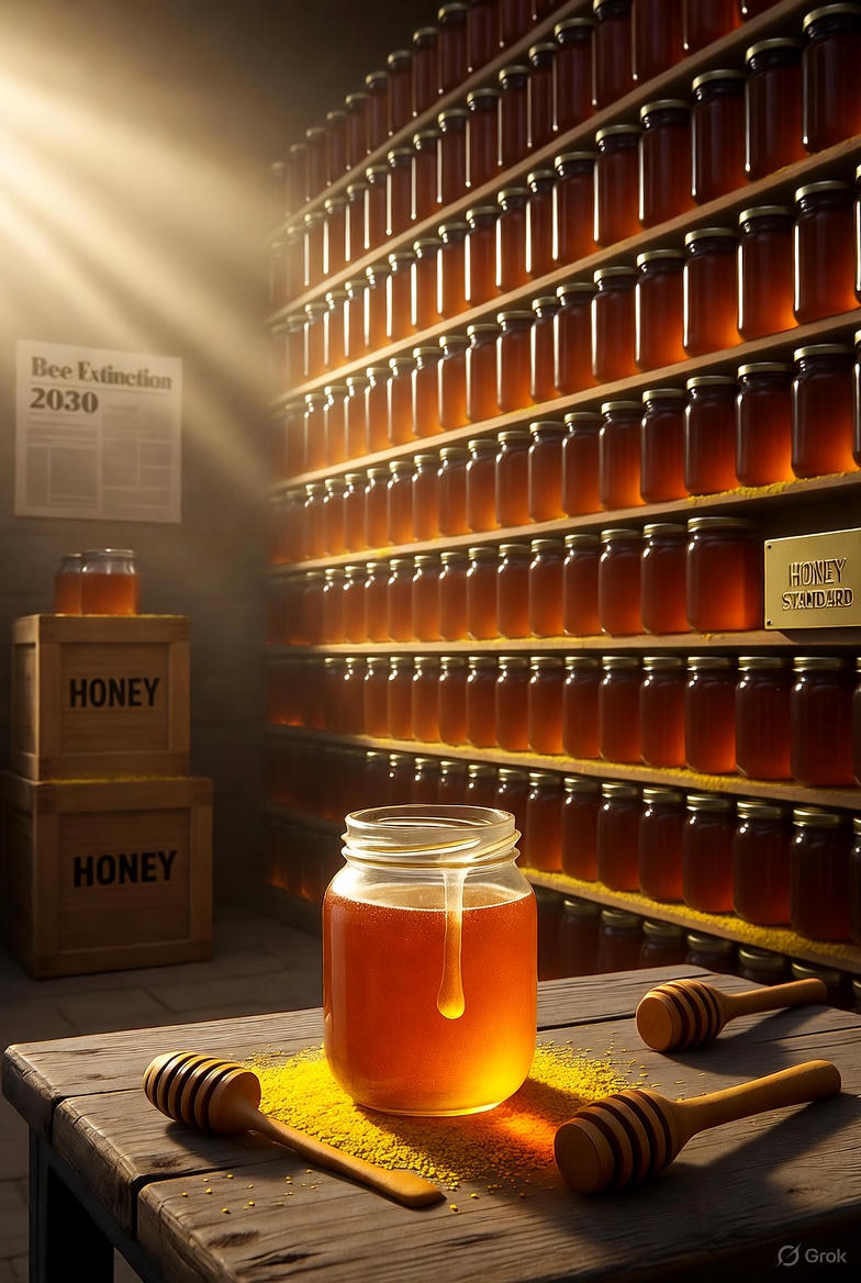 ArchetypalForce's tweet image. I Bought $250,000 Worth of Jars of Honey

No, that’s not a typo.

That’s 250,000 jars. 125,000 pounds of pure, natural sweetness stacked in crates from a local apiary warehouse — an asset that nature literally can’t produce anymore if bees keep declining.

Most people would call…