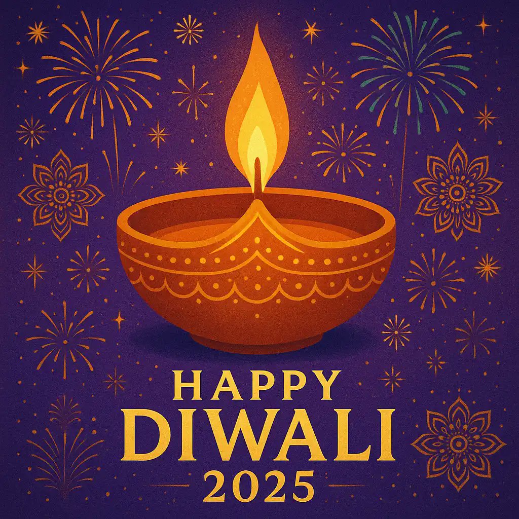 May the light of Diwali fill your home with love, laughter and endless blessings.
Wishing you a joyeful and prosperous Diwali!

#HappyDiwali