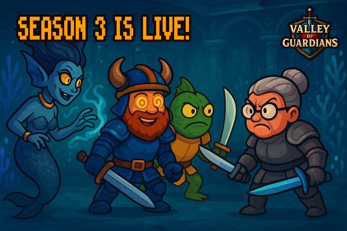 SEASON 3 IS LIVE ⚔️🔥

Granny’s mad. The Siren Queen’s waiting. Dungeons are open.

🧠 New Guardian: Cerebron
👑 New Boss: Siren Queen
🏴 Dungeon System Revamp
💰 Special Events 
💸Tasks for FREE GC

Play now 👉 valleyofguardians.xyz