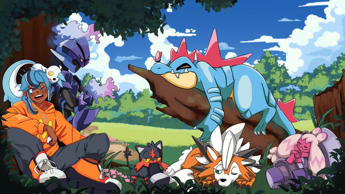 While everybody is enjoying their time visiting Lumiose don't forget to take a break with your Pokémon
 <a href="/AnthraxLilacs/">Anthrax ⋆.ೃ࿔*:･</a> did an amazing job!