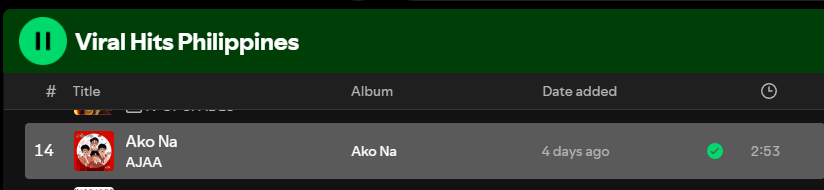 ajaamanila's tweet photo. AKO NA at #14!!!!
🎧https://t.co/qmAjo4Lxq0 https://t.co/S8pg0c0q0Q
