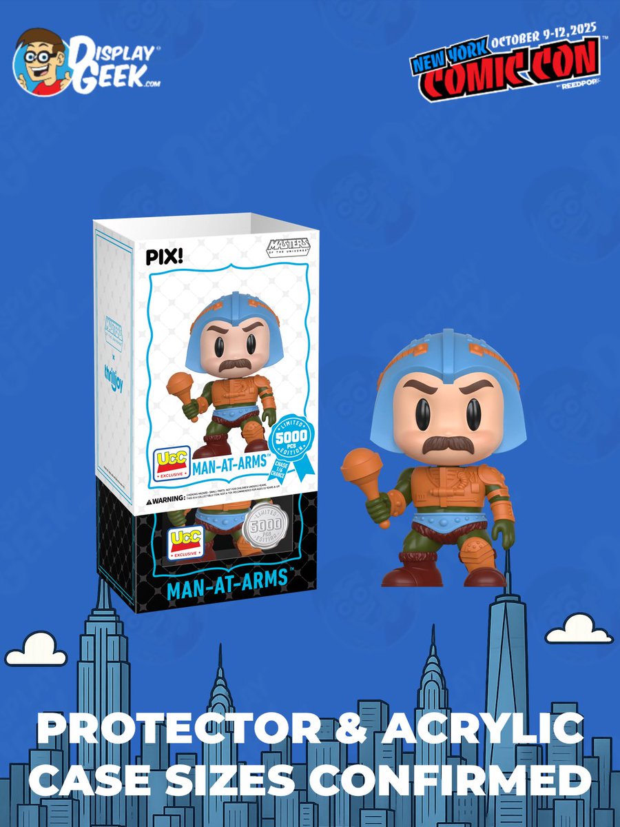 DisplayGeek's tweet image. #NYCC Exclusive protector size confirmed and available now: ToyTemple Exclusive Thrilljoy PIX (In 0.60mm Protector OR 3mm Custom Acrylic Case!) 
#DisplayGeek #Thrilljoy #ThrilljoyPIX #ThrilljoyCollectibles #NYCC2025 #NewYorkComicCon #ComicCon