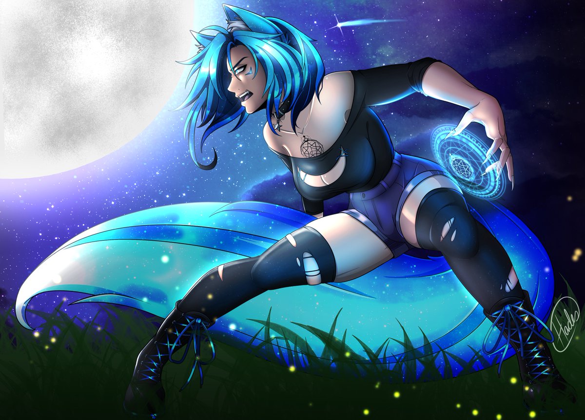 Let the moon unlock your potential~

Halloween Lycan Hades!! 

#Halloween2025 #lycan #Vtuber #wolf