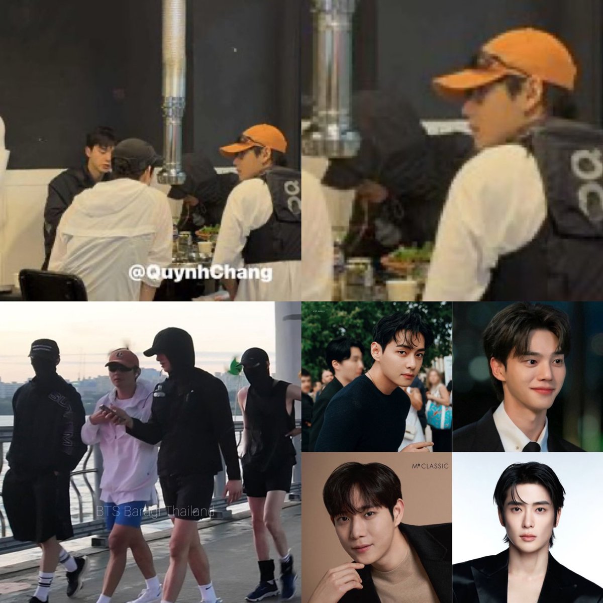 OMG Taehyung was with Song Kang, Kim Young Dae, and NCT’s Jaehyun having a meal together !!!!! 😭