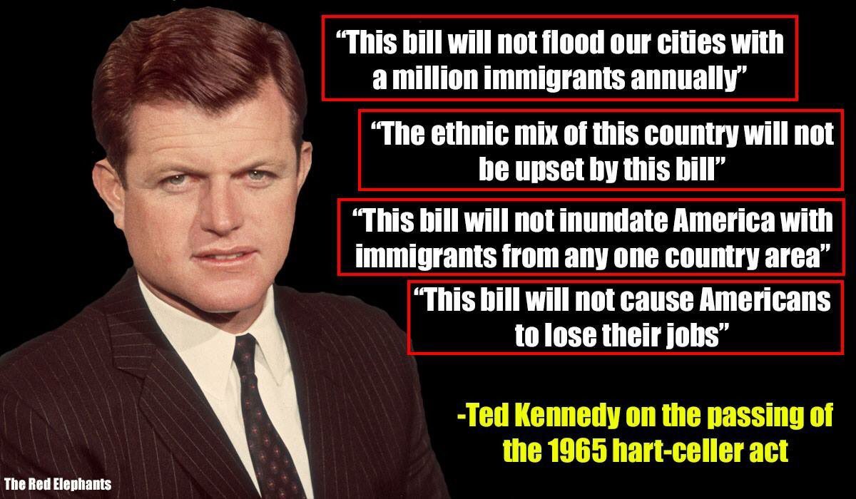 Notice how Republicans won’t even talk about the hart-celler act.  

It’s completely off-limits because it’s not kosher.