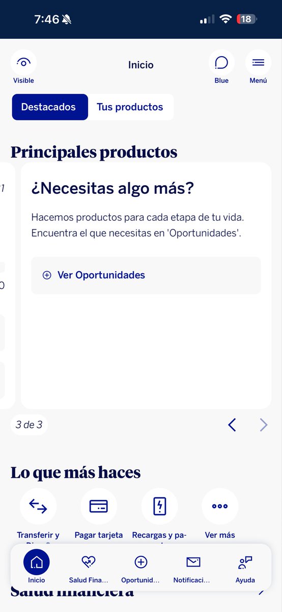 charlatana00's tweet image. Oigan quién está diseñando el UX de la app de @bbva ??!!!! Está HORRIBLE!! Es un cambio muy brusco, tanto la experiencia como el UI están de la patada. Deberían mejorarla ASAP💀

🚫Jerarquía visual
🚫Combinación tipografías
🚫Accesibilidad
🚫Contrastes de color
🚫 Uso del color