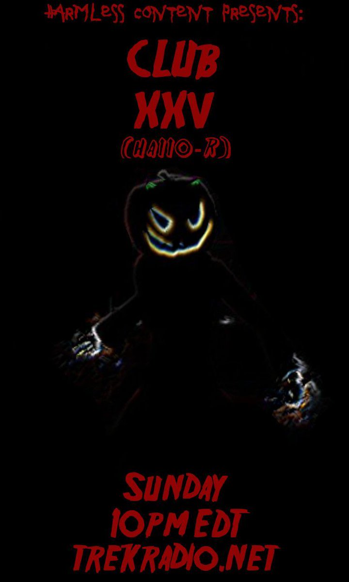 species8471's tweet image. Listening to #HarmlessHalloween w/ @atomos_CLU. Tune into @TrekRadio for a #spookytime!