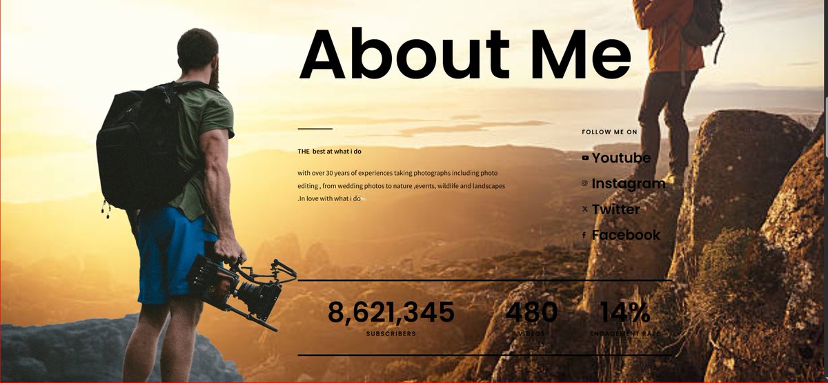 ILilrick's tweet image. Single page job portfolio website built with 
#WordPress 
#Elementor
#JavaScript