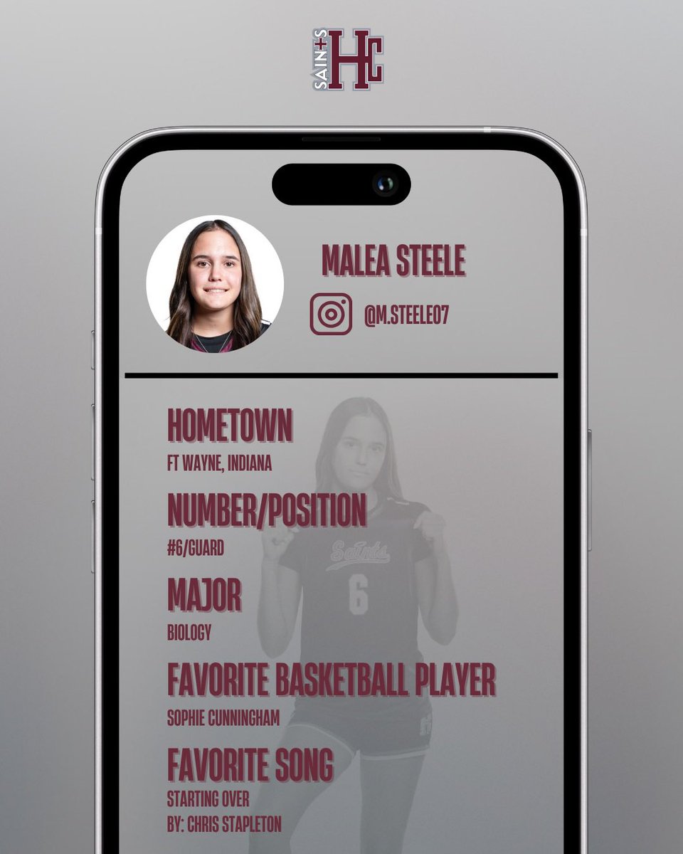 Only <a href="/maleasteele/">malea</a> more days til game day! Get to know our #6!