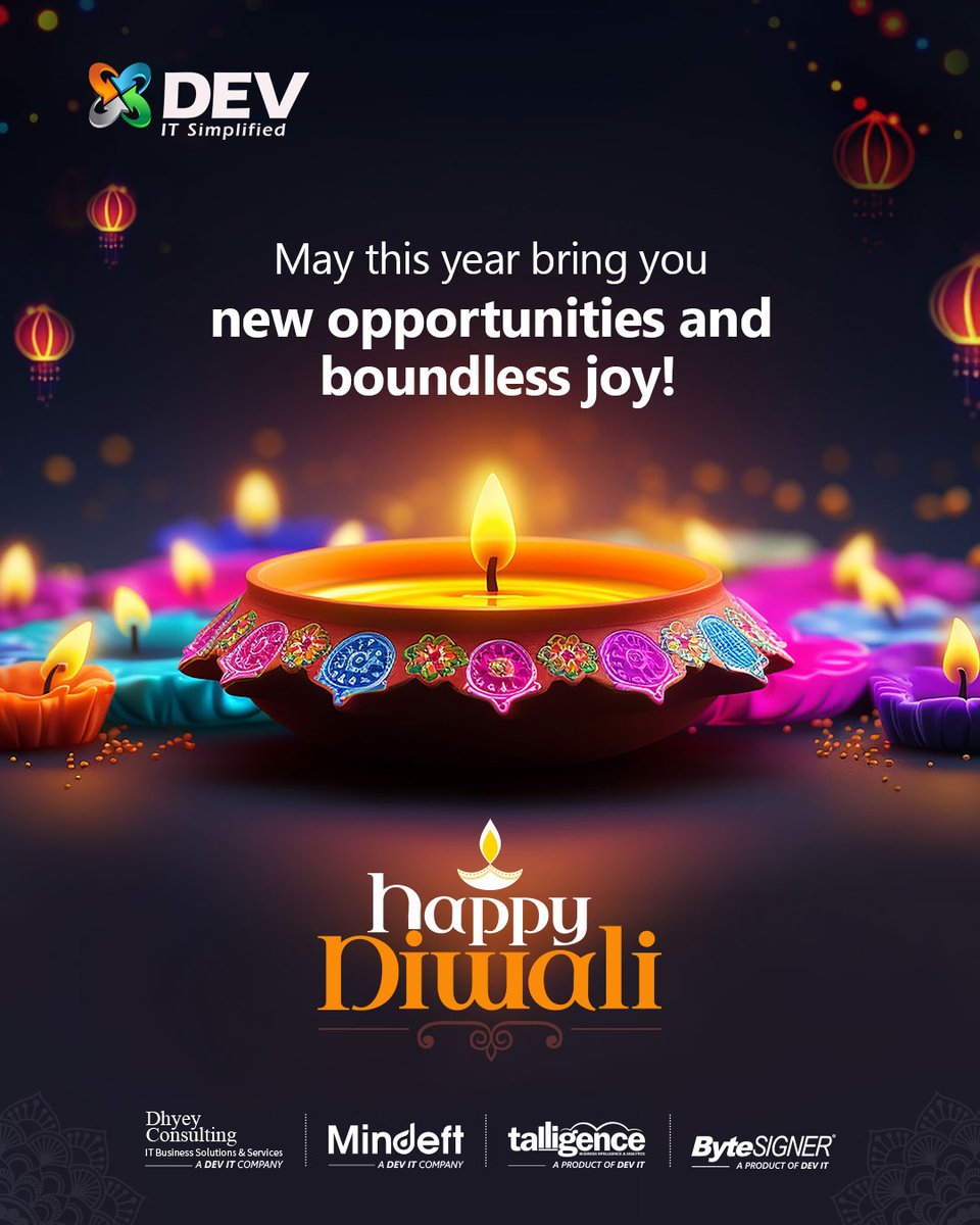 DEVITPL's tweet image. 🪔 As the festival of lights brightens homes, Diwali reminds us that light always triumphs over darkness and knowledge over ignorance.
May this sacred celebration bring you new opportunities, boundless joy, and lasting success!
✨ Happy Diwali!

#DEVIT #HappyDiwali #Diwali2025
