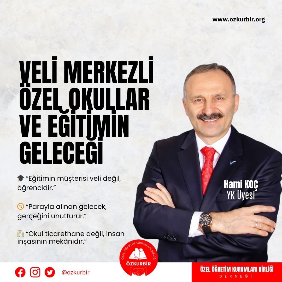 Hami Koç, özel okullardaki dönüşümü sorguluyor:
Veliler yönlendirici mi, dönüştürücü mü?
Okullar gerçekten öğrenci merkezli mi, yoksa veli merkezli mi?
Eğitim neden bir “tüketim tercihi” haline geldi?

🗞 Yazının tamamı: lnkd.in/dvn8HgaT