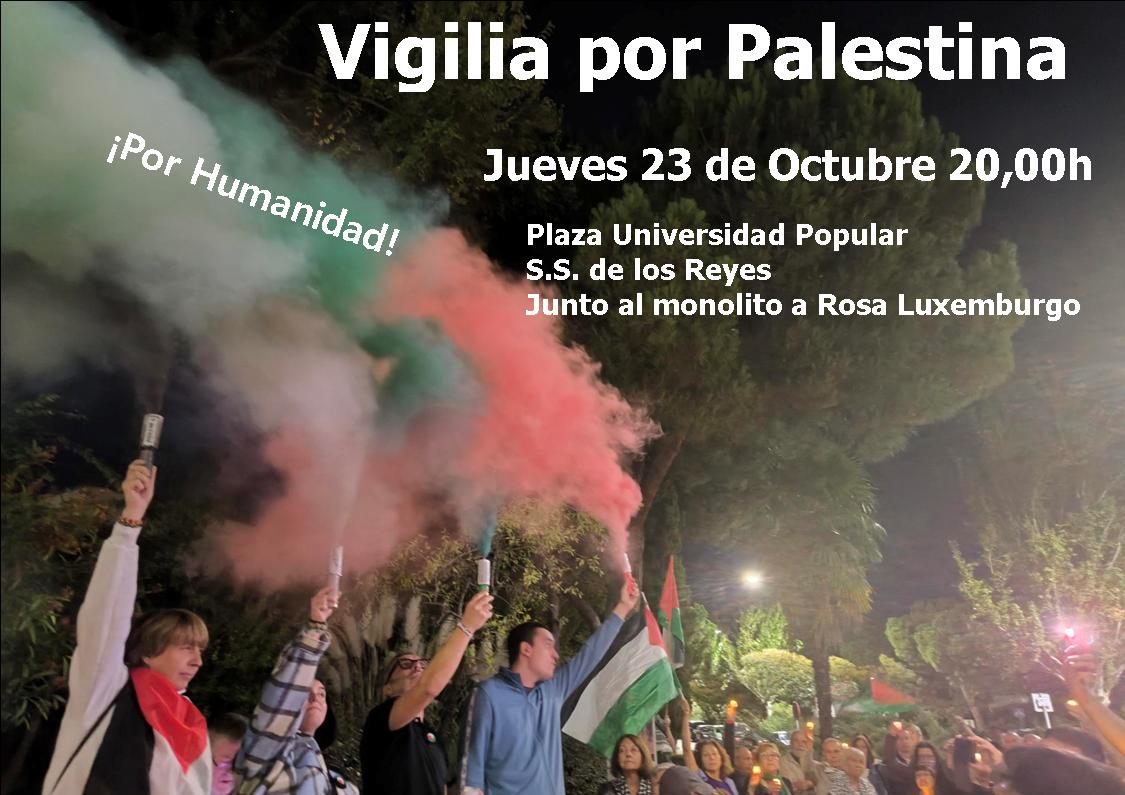 VIGILIA POR PALESTINA
Nos volvemos a juntar

#PalestinaLibre #Genocidio #IsraeliCrimes #IsraelEstadoGenocida