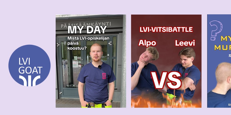 🐐 LVI-GOAT on täällä! Käynnistimme hankkeen, jonka tavoitteena on herättää nuorten kiinnostus nimenomaan LVI-urakointiin.💪
🎬 Ensimmäinen kampanja starttasi tänään ja jatkoa seuraa joulukuussa.
Lue lisää lvi-tu.fi/lvi-goat/
#LVIGOAT #lvi #talotekniikka #vetovoimatyö
