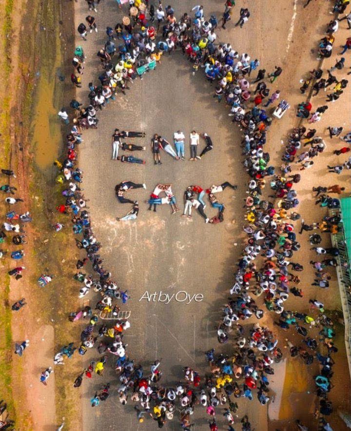 #EndSARS Memorial: In loving memory of the beloved ones we l0st on 20th October 2020. May their souls continue to rest in peace and may their memories inspire justice and change. 🇳🇬💔🕊️