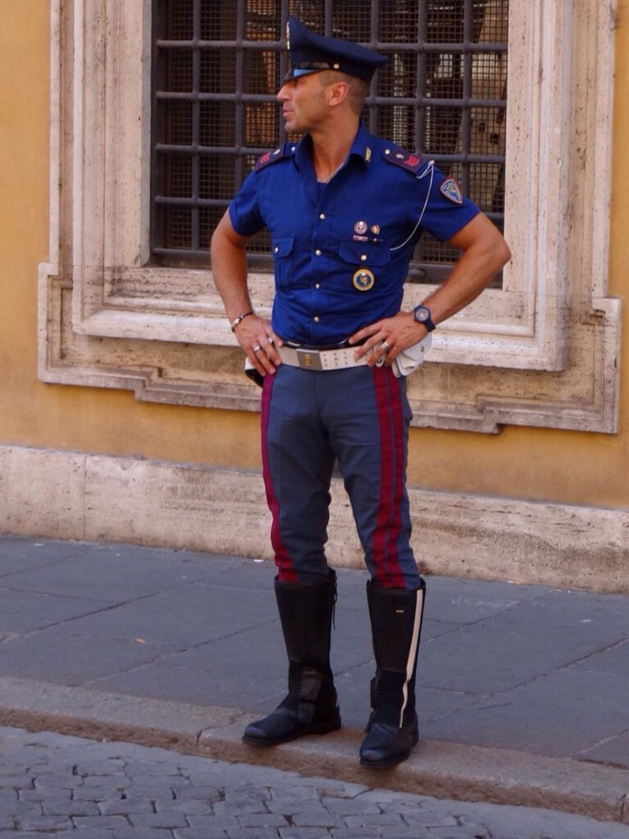 Those uniforms just look GOOD...  #GayCops #GayBoots #GayLeather