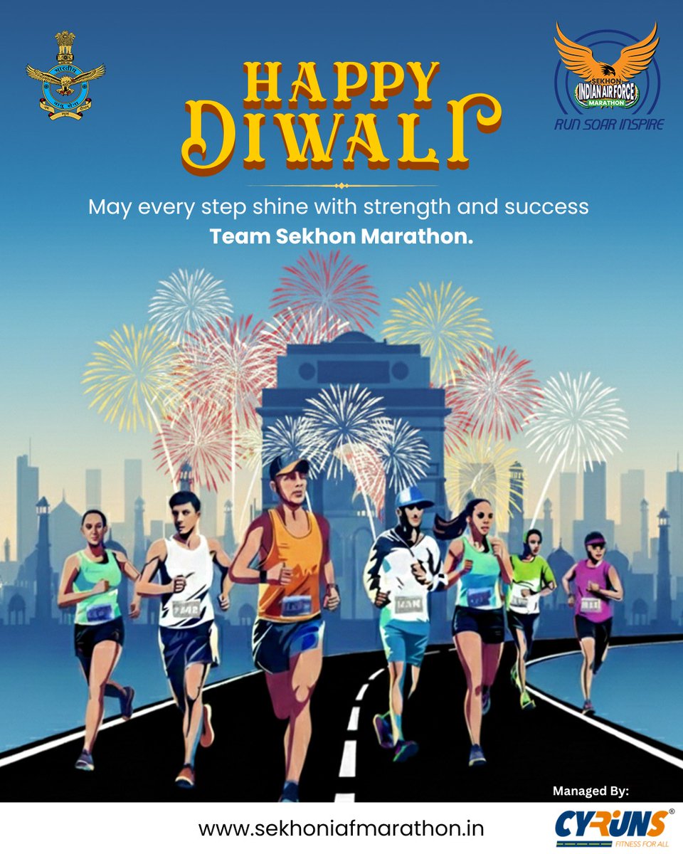 sekhonmarathon's tweet photo. Lighting up lives, one step at a time. Wishing everyone a glowing and spirited Diwali! ⚡🏃‍♀️ https://t.co/3Nru5TxFnZ